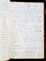 Extracto del diario de Michael Faraday, octubre de 1831 (pluma y tinta sobre papel)